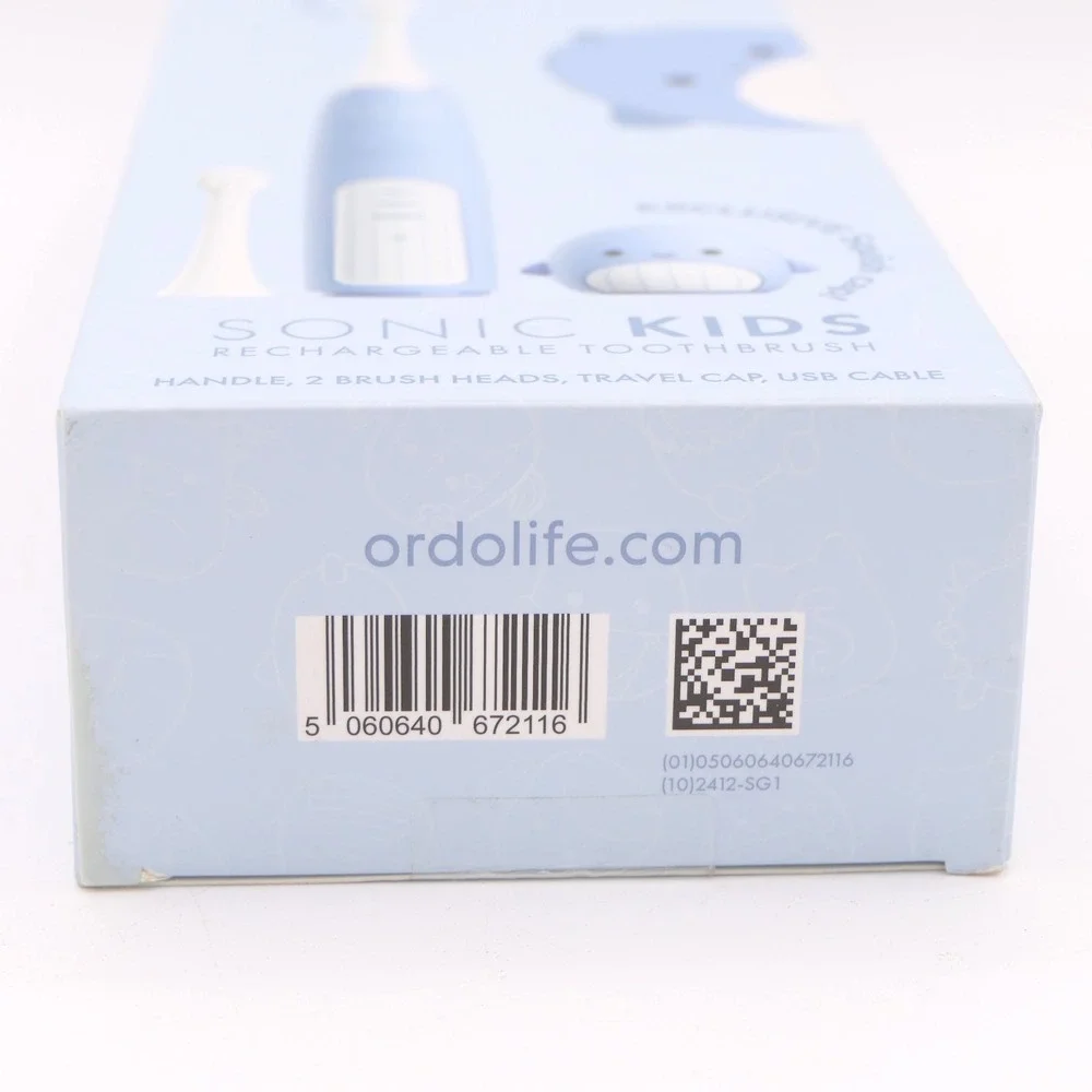ORDO Sonic Kids Rechargeable Toothbrush Soft Blue Original Squishmallows Samir